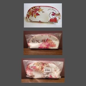 Pink Floral Makeup Bag